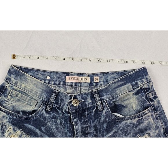 Evolution‎ Jeans Men's Size 36. Stone Washed Distressed Y2K Denim. - Picture 7 of 10